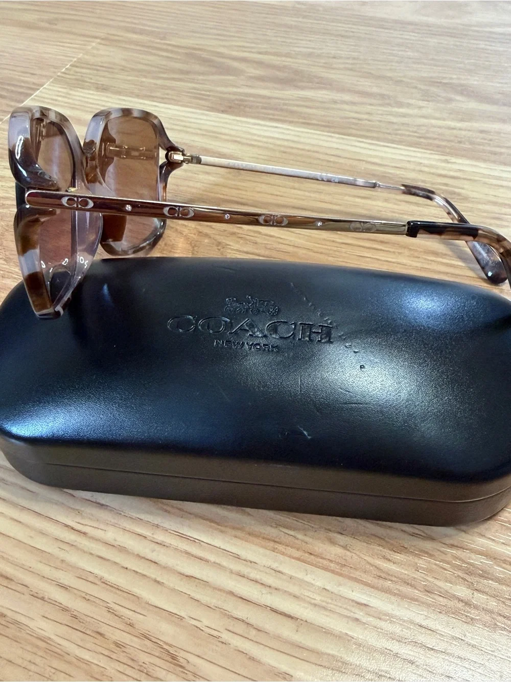 Coach Tortoiseshell Cat-Eye Sunglasses - Brown